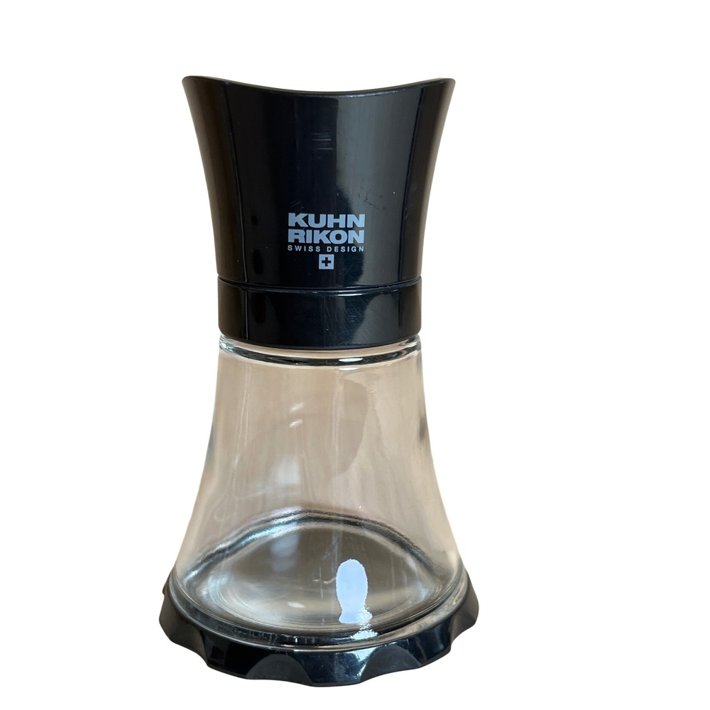Kuhn Rikon Swiss Design Spice Grinder Black Glass Ceramic Salt Pepper Mill